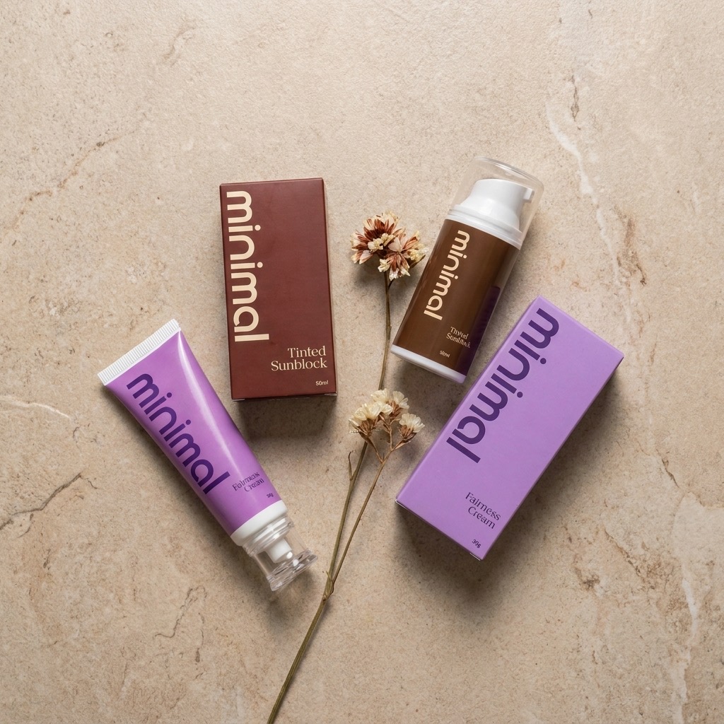 Tinted Sunblock and Fairness Cream together